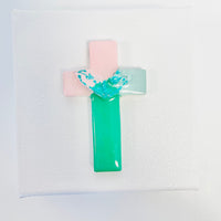 Multicolor Cross Canvas