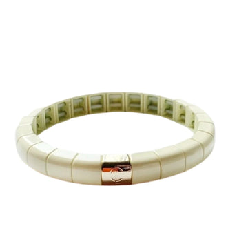 Caryn Lawn Tile Tube Bracelet-Bone