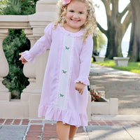 Sweet Dreams Pink Stripe Bow & Holly Gown