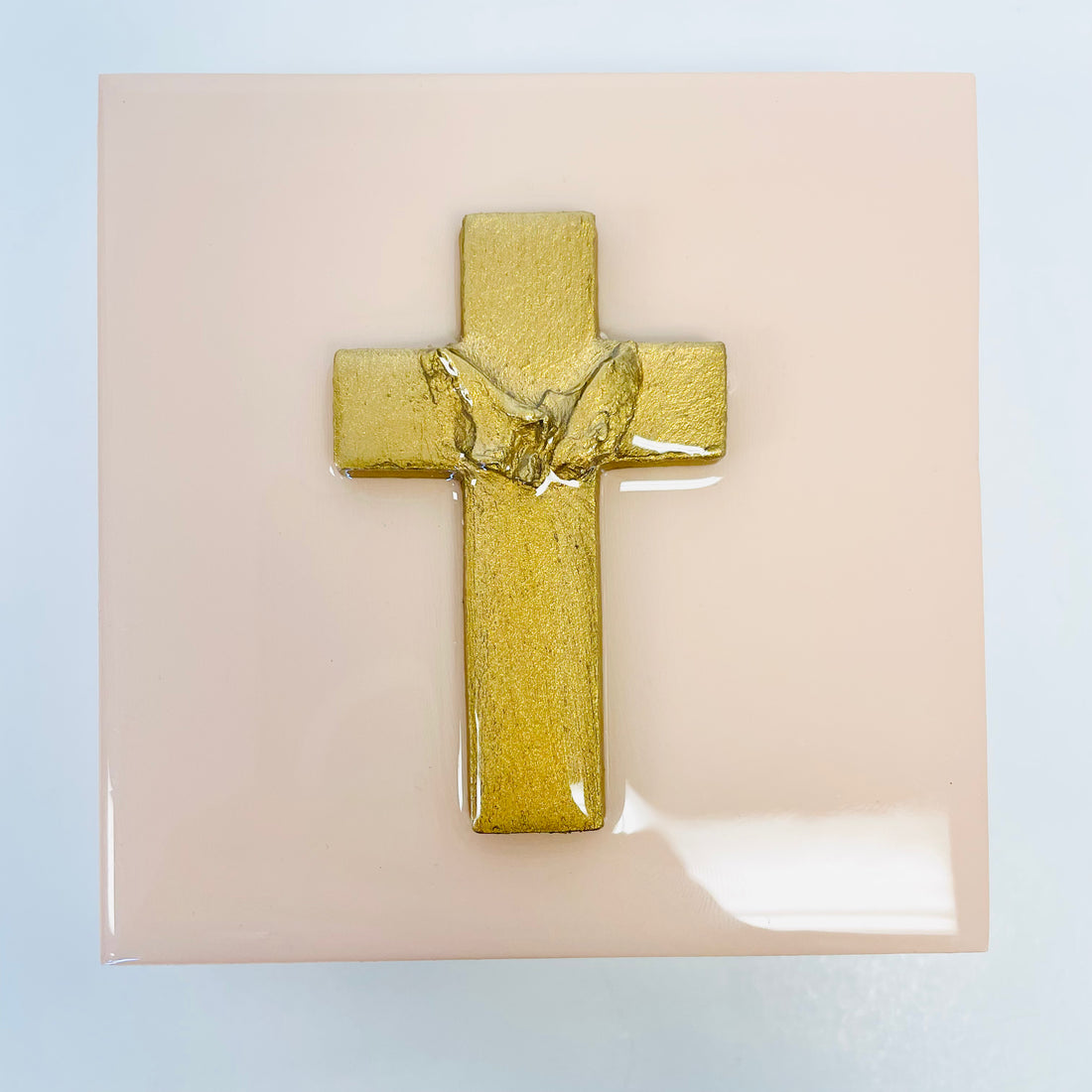 Cross on Birch Canvas