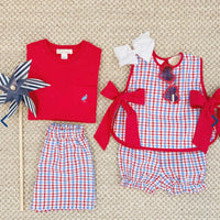 Beaufort Bonnet Carter Crewneck Richmond Red With Park City Periwinkle Stork
