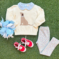 Beaufort Bonnet Long Sleeve Maude's Peter Pan Collar Shirt- Buckhead Blue