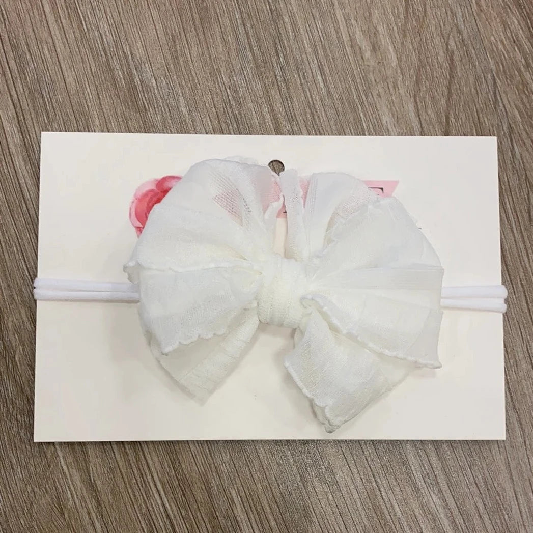 Rockin Royalty Mini Headband White