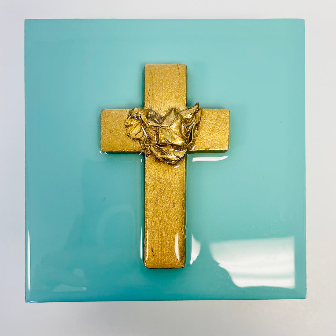 Cross on Birch Canvas