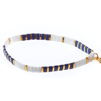 Caryn Lawn Supernova Bracelet-Navy/Gold/White