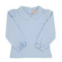 Beaufort Bonnet Long Sleeve Maude's Peter Pan Collar Shirt- Buckhead Blue