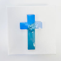 Multicolor Cross Canvas