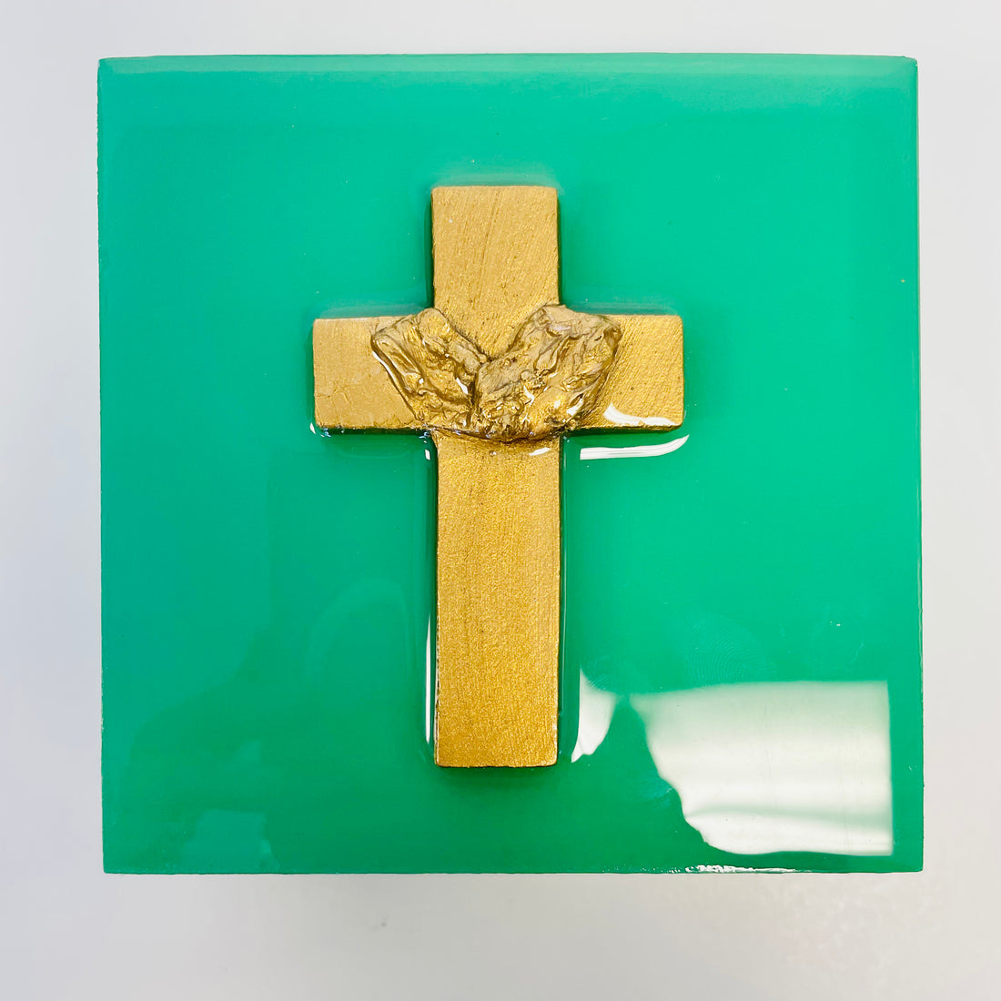 Cross on Birch Canvas