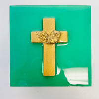 Cross on Birch Canvas