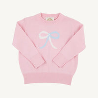 Beaufort Bonnet Isabelle's Intarsia Sweater - Palm Beach Pink/Bow