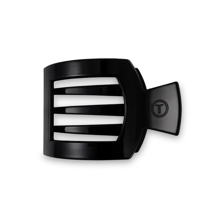 Teleties Jet Black Medium Flat Square Clip
