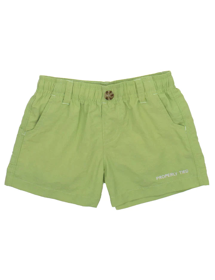 Properly Tied Boys Mallard Shorts - Meadow Green