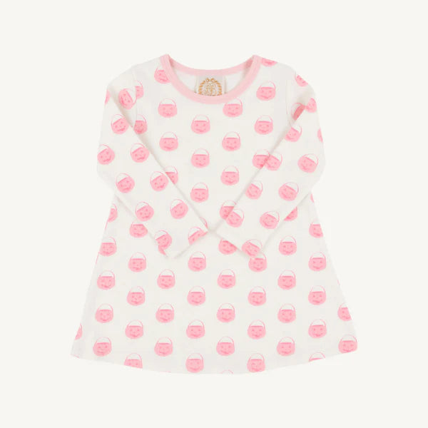 chinese dress ladies Beaufort Bonnet Long Sleeve Polly Play Dress Vintage Prep Pumpkin Pails  Sandpearl Pink