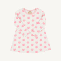 Beaufort Bonnet Long Sleeve Polly Play Dress Vintage Prep Pumpkin Pails Sandpearl Pink