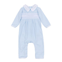 Magnolia Baby Luca's Smocked Collared Playsuit