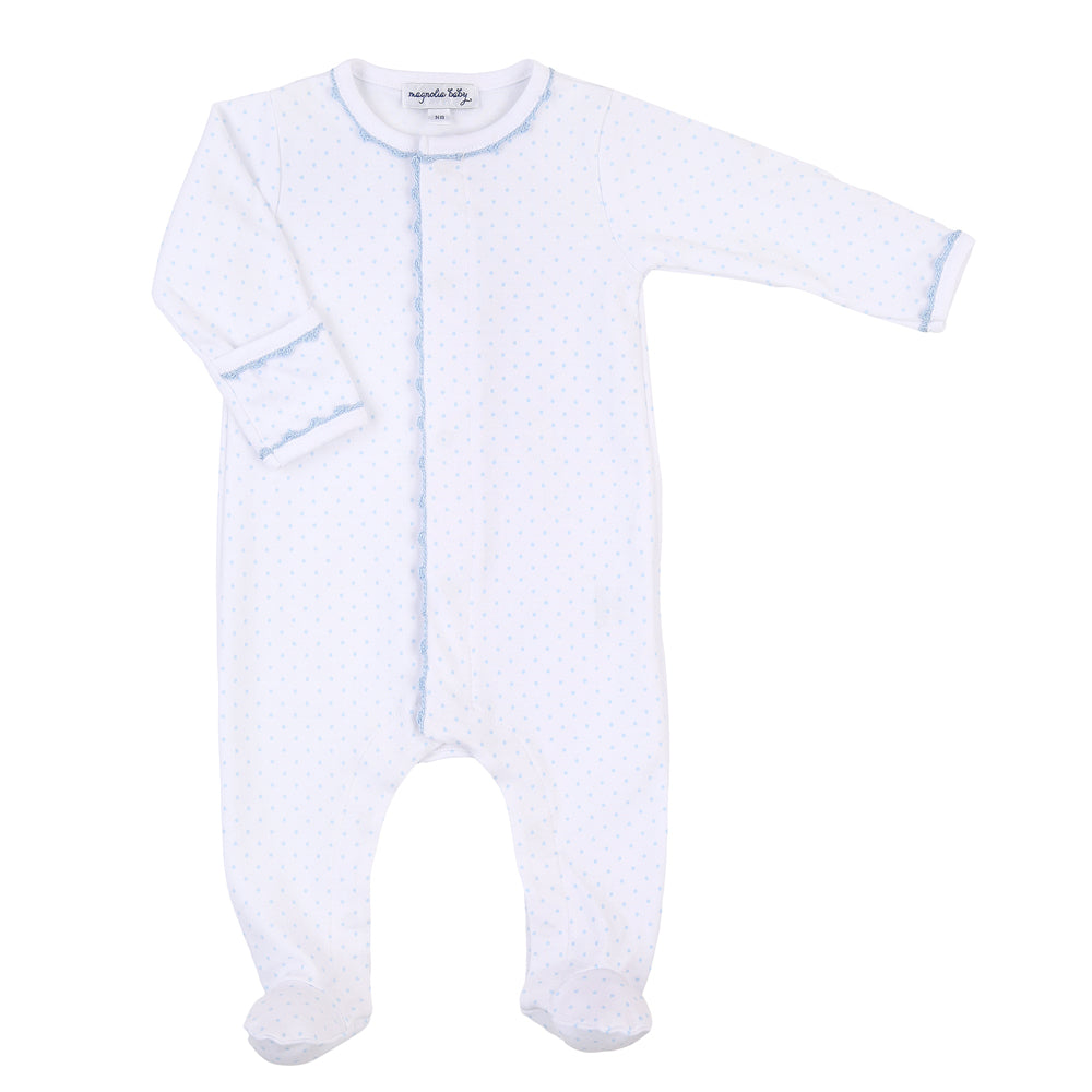 Magnolia Baby Bundle of Love Blue Dot Footie