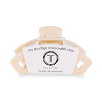 Teleties Open Almond Beige Small Claw Hair Clip