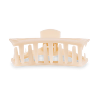 Teleties Open Almond Beige Small Claw Hair Clip