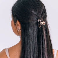 Teleties Open Blonde Tortoise Tiny Hair Clip
