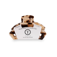 Teleties Open Blonde Tortoise Tiny Hair Clip