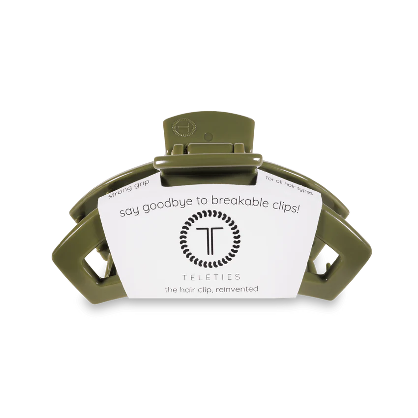 Teleties Olive Medium Hair Clip