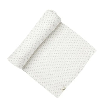 Pehr Grey Dot Swaddle Blanket