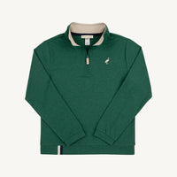 Beaufort Bonnet Prepletic Hayword Half Zip - Grier Green with Keeneland Khaki and Nantucket Navy