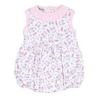 Magnolia Baby Putting Around Printed Sleeveless Bubble- Pink