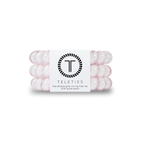 Teleties Large Hair Ties- Rose Water Pink