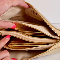 Caroline Hill Sherman Quilted Crossbody - Metallic Rose