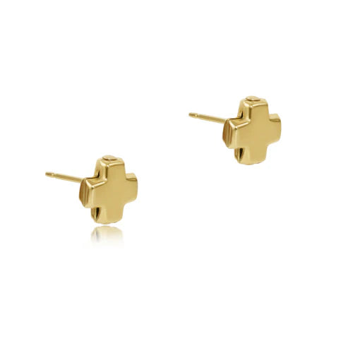 Enewton Signature Cross Stud - Gold