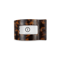 Teleties Tortoise Small Flat Rectangle Hair Clip
