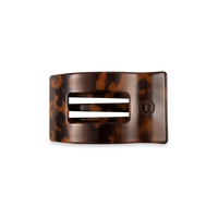 Teleties Tortoise Small Flat Rectangle Hair Clip