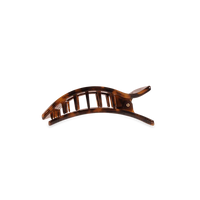 Teleties Tortoise Small Flat Rectangle Hair Clip