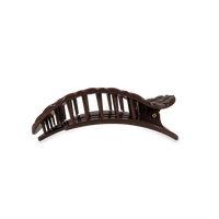 Teleties Truly Taupe Quilted Medium Flat Round Hair Clip