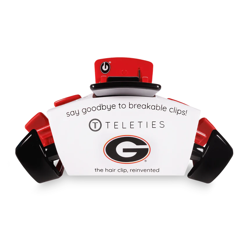 Teleties University of Georgia Large Hair Clip