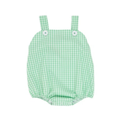 Beaufort Bonnet Bingham Bubble- Grafton Green Gingham With Worth Avenue White