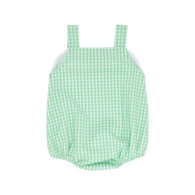 Beaufort Bonnet Bingham Bubble- Grafton Green Gingham With Worth Avenue White