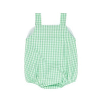 Beaufort Bonnet Bingham Bubble- Grafton Green Gingham With Worth Avenue White