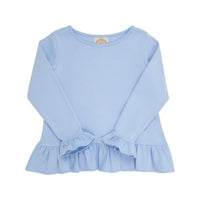 Beaufort Bonnet Long Sleeve Love You Back Top - Beale Street Blue