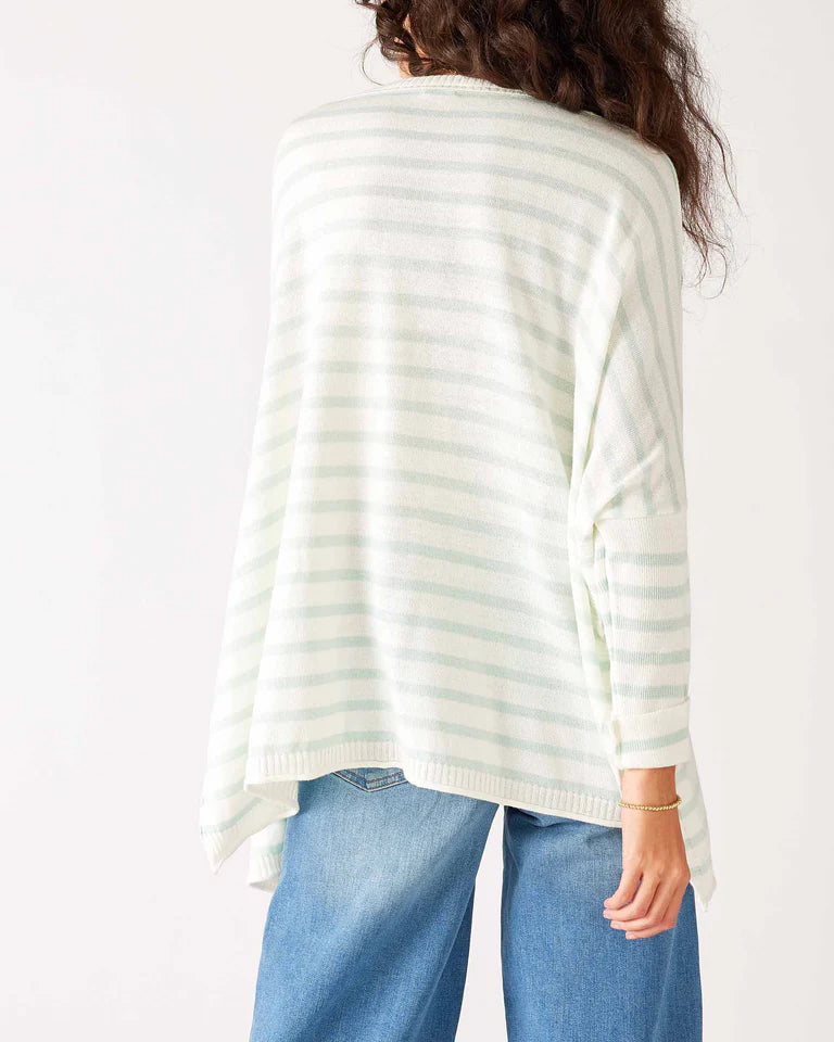 Mersea Catalina Crewneck Sweater Mint Chip Stripe/OS