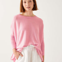 MerSea Catalina Crewneck Sweater - Pretty Floral Pink