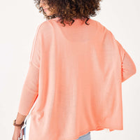 MerSea Catalina Crewneck Sweater - Peach/White Contrast