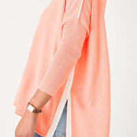 MerSea Catalina Crewneck Sweater - Peach/White Contrast