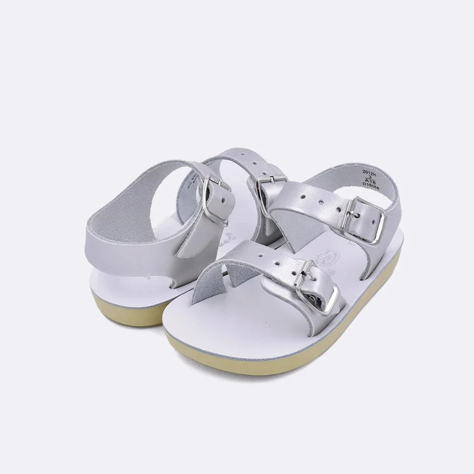 Salt Water Sun San Sea Wee Sandals - Silver