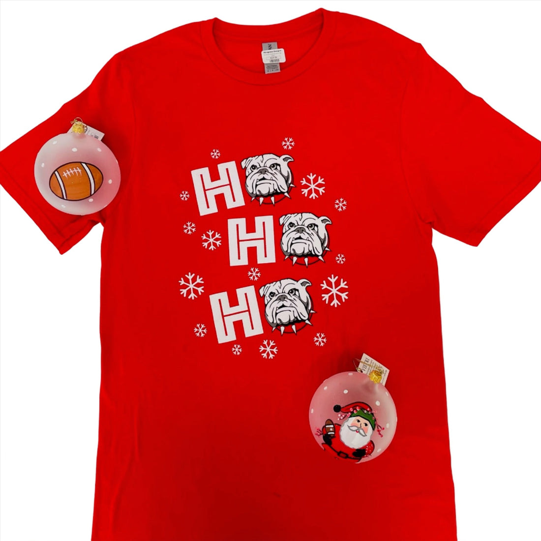 Ho Ho Ho Georgia Bulldog Christmas Tee