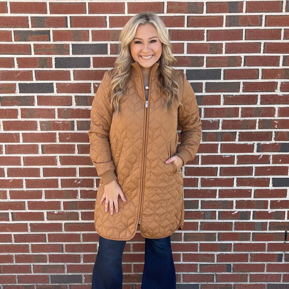 Ilse jacobsen top quilted coat