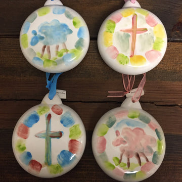 Hand Painted Ceramic Baby Ornaments