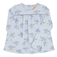Beaufort Bonnet Long Sleeve Dowell Day Top- Beau Monde Bouquet With Park City Periwinkle