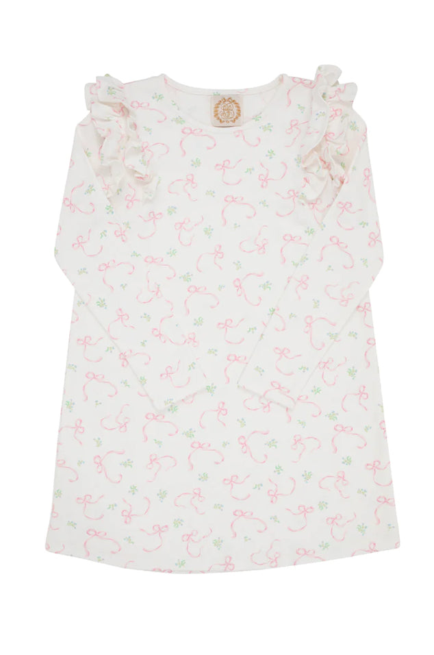 Beaufort Bonnet Long Sleeve Ruehling Ruffle Dress- Rambling Ribbons